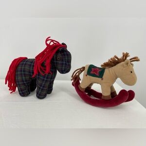 Breyer Ornament plush pony 2006 plus Plush Rocking Horse‎ Pony